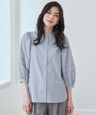 ANY 【接触冷感/UVカット/抗菌防臭/速乾】エニィファンクションタックスリーブブラウス ロンスト