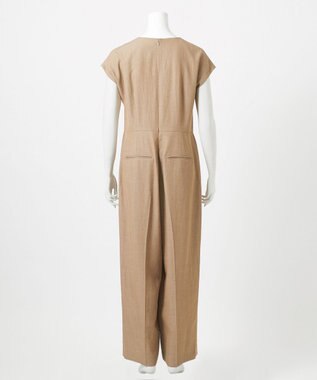 23区 L 【GOLD LABEL】ナチュラルシャンブレー オールインワン ベージュ系