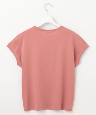 23区 S 【接触冷感/洗える】フレンチスリーブ IT TEE テラコッタピンク系