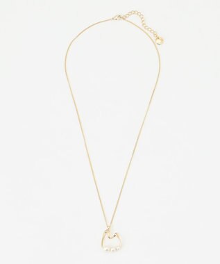 ICB パールラインネックレス ゴールド系