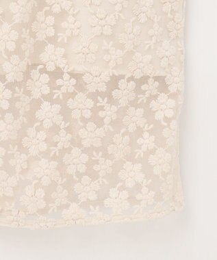 自由区 【カトリエムブーケ】Fleurs flottantes フラワーモチーフスカート エクリュ