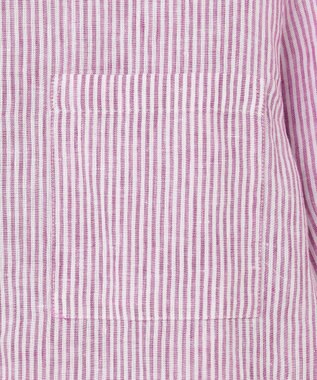 J.PRESS LADIES 【洗える】リネン シャツ パープル系1