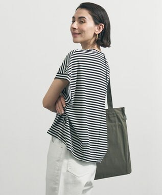 UNFILO 【一部店舗限定カラー】BEAUTY FORM-T コクーンTシャツ ボーダー