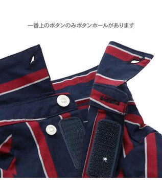 PET PARADISE J.PRESS レジメンタル シャツ 小型犬 ネイビー×レッド