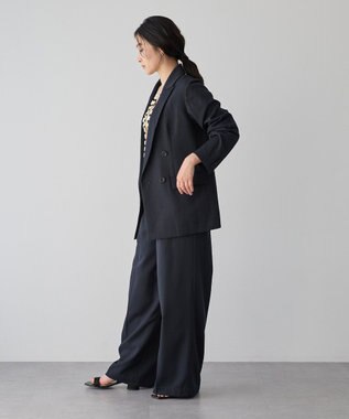 YECCA VECCA タックワイドパンツ Navy