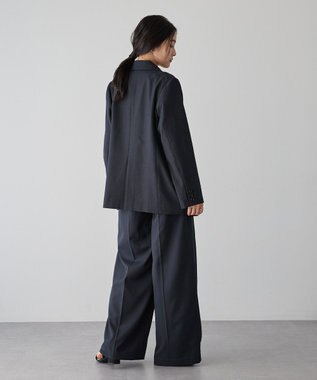 YECCA VECCA タックワイドパンツ Navy