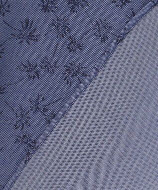 JOSEPH ABBOUD 【吸水速乾】シャンブレープリントジャージシャツ ネイビー系7