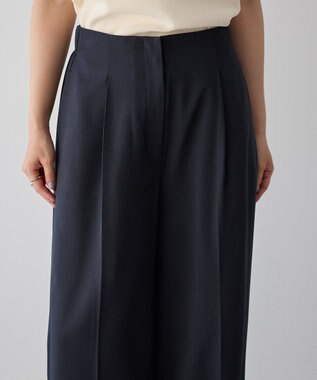 YECCA VECCA タックワイドパンツ Navy