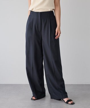 YECCA VECCA タックワイドパンツ Navy