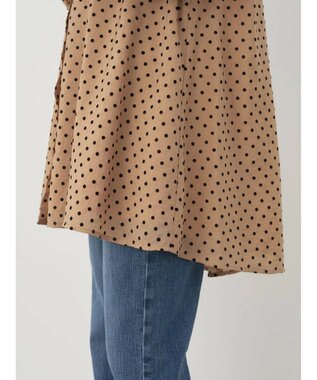 earth music&ecology ドットチュニック丈リボン付きワンピース Dot