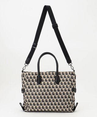 Y'SACCS キュービックモノグラム　2WAYトート　Sサイズ チョコ