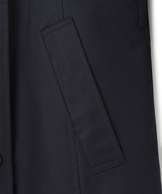 23区 コットンポリエステルギャバジン ショート トレンチコート ネイビー系