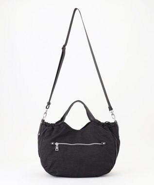 Y'SACCS 【Y’SACCS vous et】サイドギャザー2WAYトート Mサイズ ブラック