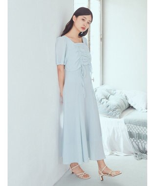 earth music&ecology ＳＥＴ２点パフスリーブブラウス＋キャミワンピース Mint