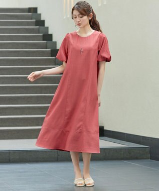 Tiaclasse L バックリボンワンピース ピンク