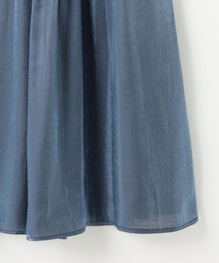 Feroux 【ONWARD CROSSET MAG掲載・セットアイテム】バックギャザーシャイニーセット ワンピース ネイビー系