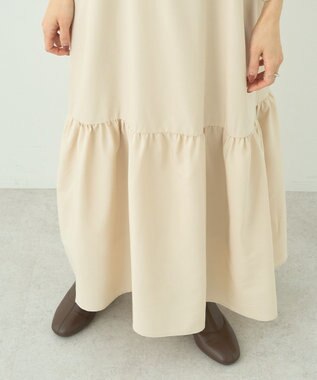 earth music&ecology ＳＥＴ２点透かしニット＋キャミワンピース Ivory