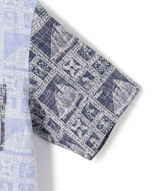 J.PRESS MEN Reyn spooner×J.PRESS リバースプリントクレイジーシャツ ネイビー系9