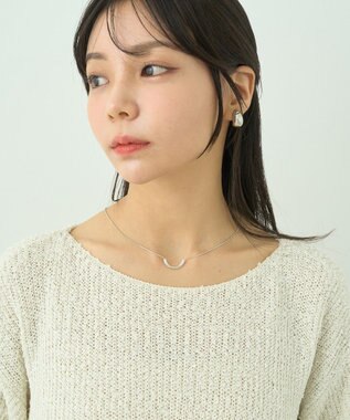 earth music&ecology ＳＥＴ２点透かしニット＋キャミワンピース Ivory