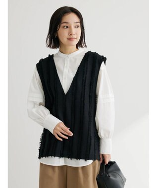 Green Parks ボリュームタックブラウス Off White