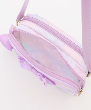 ANY KIDS クリアポケットショルダーバッグ レインボー