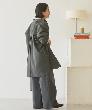 AMERICAN HOLIC イージーケアオーバーチュニックシャツ Charcoal Gray