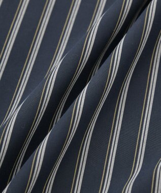 AMERICAN HOLIC イージーケアオーバーチュニックシャツ Stripe Navy