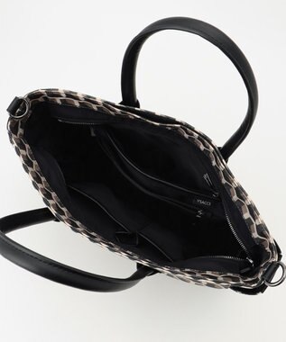 Y'SACCS キュービックモノグラム　2WAYトート　Sサイズ チョコ