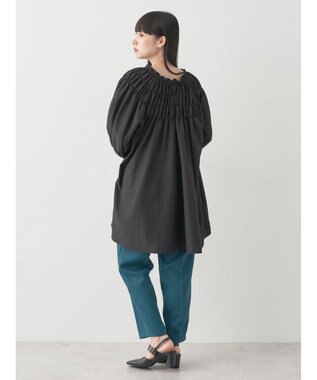 earth music&ecology シャーリングチュニック Black