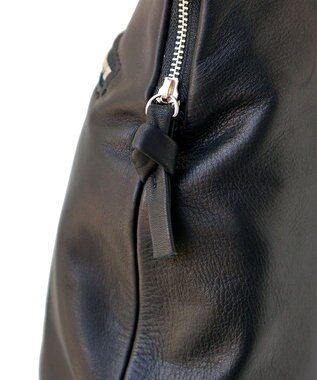 FOLNA RD ソフトレザーブガッティボストンバッグL-SIZE ブラック