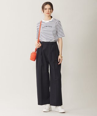 自由区 L 【洗える】ドビーオックスストレッチカーブ パンツ ブラック