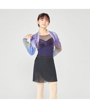 Chacott ニットアームカバー パープルグラデーション