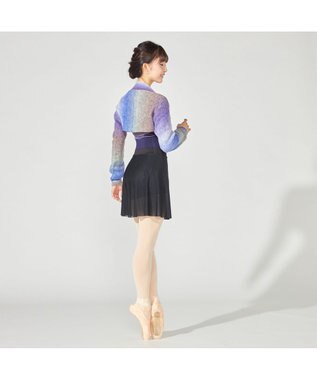 Chacott ニットアームカバー パープルグラデーション