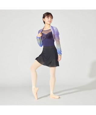 Chacott ニットアームカバー パープルグラデーション