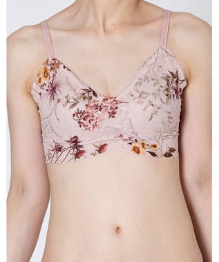 WACOAL 【GOCOCi ゴコチ】 ブラレット アウターにひびきにくい 肌あたりのやさしいレース ワイヤレス ブラジャー ノンワイヤーブラ レディース CGG297 /ワコール ピンク