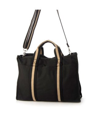 UNBILLION cachecache ラインテープボックスパーテーション2wayトート ブラック