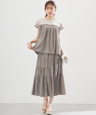 組曲 【WEB限定】カッセンセット ワンピース グレージュ系