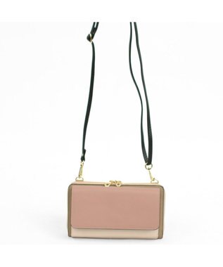 UNBILLION カシュカシュ cachecache / WEB限定カラーコンビウォレットショルダーバッグ ピンク