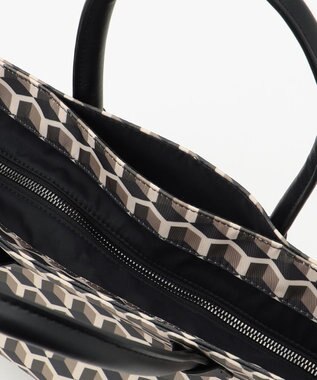 Y'SACCS キュービックモノグラム　2WAYトート　Sサイズ チョコ