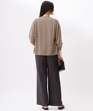 自由区 L 【洗える】ブライトシアー カーディガン モカ