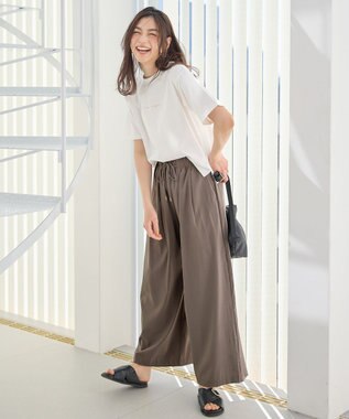 ANY L オーガビッツ刺繍ロゴＴシャツ オフ