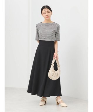 earth music&ecology ギンガムメロープルオーバー Black