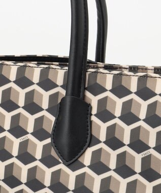 Y'SACCS キュービックモノグラム　2WAYトート　Sサイズ チョコ