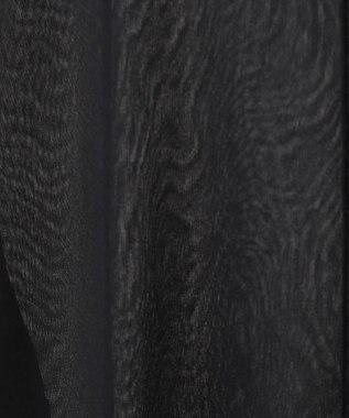 YECCA VECCA クルーネック5分袖シアートップス Black