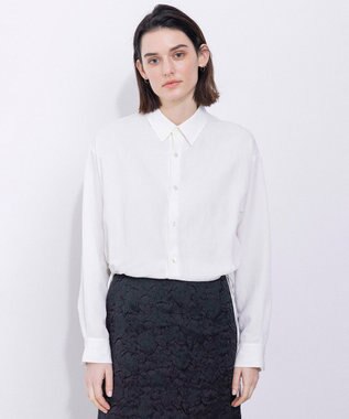  【Nave・セットアップ可】ヴィスコースリネン シャツ