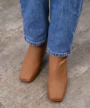 APOM ストレッチレザーサイドジップブーツ 60 キャメル