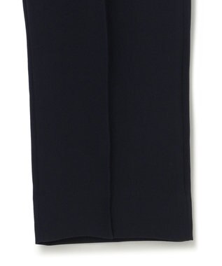 ICB L 【洗える】ライトダブルクロス ストレートパンツ ネイビー系