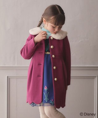 ANY KIDS ウール ライク コート ローズ