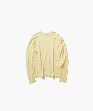 ATON MODAL SILK JERSEY | クルーネックプルオーバー YELLOW