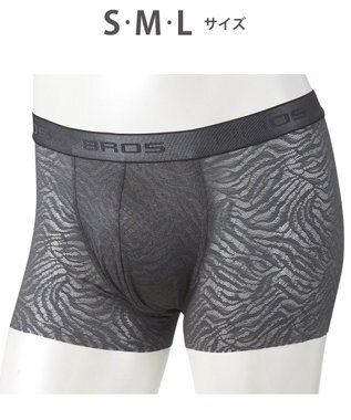WACOAL MEN ボクサーパンツ【レースボクサー】フロント快適グラマラス 通気性 フリーなカッティング(裾部分) 前閉じ レース 下着 GT3341 /ブロス バイ ワコールメン